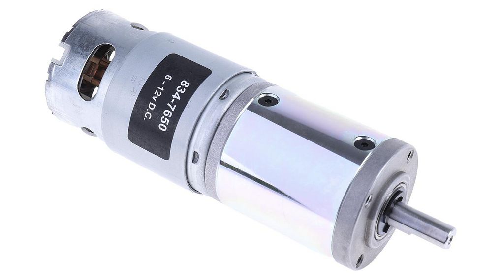 DC-borstmotor med växellåda 212:1 Planet 12V 5.5A 2.45Nm 118mm